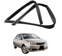 Door Window Glass Run Channel Seal for Toyota Vios 2003-2007 OE: 68151-0D030 68141-0D030 68152-0D020 68142-0D020, Rubber Weatherstrip Lifting Guide Anti-Noise Dust & Rain Proof Exterior
