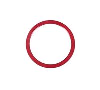 Door Window Pillar Trim for Jag XFL for XE for F Type for PACE for X761 for E Aluminum Steering Wheel Decoration Trim 3D Sticker Decals(Red)