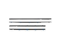 Door Window Seal 4Pc 72410TR0A01 Rubber Weatherstrip Waterproof Pressure Strip Sealing Belt Moulding Trim for Civic 2012-2015 Black