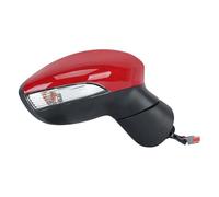 Door Wing Mirror 6/8pins Car Accessories For Fiesta MK7 2013-2017 Door Wing Mirror Electric Heated Power Folding Rearview Turn Signal Lamp(Red,Right)