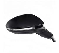 Door Wing Mirror 6/9/13/15 Wires Side Door Mirror Assembly For VW For Golf 8 MK8 2020-2024 With Turn Signal Light Wing Mirror Car Accessories Complete Wing Mirrors(Black,9pin R)