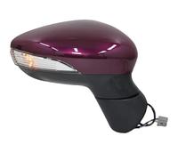 Door Wing Mirror 6 Pins Rearview Assembly For Fiesta MK7 2013-2017 Heated Manual Folding Door Side Mirror Car Accessories Wing Mirror Assembly(Right)