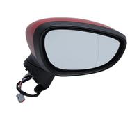 Door Wing Mirror 6 Wire Door Mirror Assembly For Fiesta 2008-2012 Magic Red ESC Lighted Heated Side Car Accessories Auto Side Mirror(1pc right)