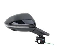 Door Wing Mirror 9 Pins Reaview Mirror Assembly For VW For Golf 7 MK7 2012-2020 EU Version Black Power Folding Side Car Accessories Wing Door Mirror(Black,Right)