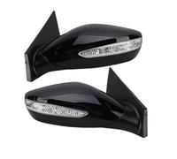 Door Wing Mirror 9Pins Rearview Mirror Assembly For Hyundai For Sonata 8th Generation 2011-2014 Middle East Version Black Wing Car Accessories Wing Mirrors for Cars(1pair)