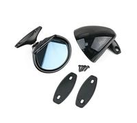 Door Wing Mirror Assembly 2piece Universal Classic Retro Door Wing Rearview Mirror L+R Replacement Refit Car Side Mirrors Auto(Glossy black)