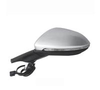 Door Wing Mirror Assembly For Golf 7 MK7 2014-2016 5GG857507A Car Electric Folding Rearview Mirror Assembly Heating With Light Bekuyu(Silver left,6-wire)