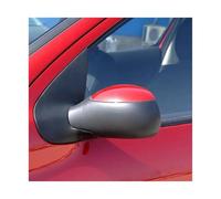 Door Wing Mirror Assembly For Peugeot 206 6139283 Car Rear View Mirror Assembly Auto Side Door Mirror Power Operated Folding Bekuyu(Red,Manual Left)