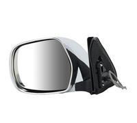 Door Wing Mirror Car Accessories 3 Pins Side Wing Mirror Assembly For Toyota For Land For Cruiser For Prado 120 2003-2009 Side Rearview Mirror Chrome Cover(1pc left)