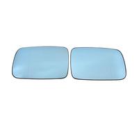 Door Wing Mirror Car Blue Wide Angle Mirror Glass Eyeglass For BMW 3 Coupe For E46 1999-2006 51167028427 51167028428 Heated Wing Mirror Glass(Left and Right)