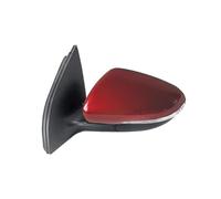 Door Wing Mirror Car Rear View Mirror Assembly For VW For Golf 6 A6 MK6 2009-2013 With Turn Singal Light Electric Adjustable Heated Side Door Wing Mirror(Red,Left)