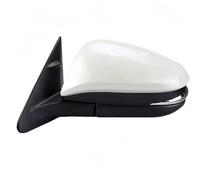 Door Wing Mirror Car Rear View Side Door Mirror Assembly For Toyota For Highlander 2014-2019 Electrical Power Folding Heated Glass Turn Signal Lights Full Door Wing Mirror(WHITE,7pin left)