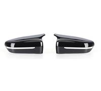 Door Wing Mirror Cover Caps For BMW 3 4 5 7 8-Series G20 G21 G28 G11 G12 G14 G15 G16 G30 G31 G38 G22 Carbon Fiber Exterior Side Rearview Mirror Cover Trim(Glossy Black)