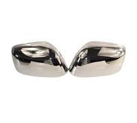 Door Wing Mirror Cover, Car Rearview Mirror Shells Side Wing Mirror Cover Cap For NISSAN Navara D40 2005-2014-Chrome Pair