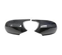 Door Wing Mirror Cover For BMW 1 3 Series E92 E93 E90 E91 E81 E82 E87 E88 Carbon Fiber M Look Rear Mirror Cap Black For M3 Style Cover Door Mirror Cover Caps(Carbon Fiber B)