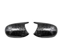 Door Wing Mirror Cover For BMW 1 3 Series E92 E93 E90 E91 E81 E82 E87 E88 Carbon Fiber M Look Rear Mirror Cap Black For M3 Style Cover Door Mirror Cover Caps(Forged Carbon Look B)