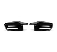 Door Wing Mirror Cover For BMW 2 3 4 5 7 Series G30 G38 G20 G21 G28 G22 G11 G12 G42 For M4 Style Bright Black Side Wing Rearview Mirror Cover Caps LHD RHD Rear View Cap(LHD-Bright black)