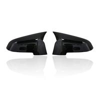 Door Wing Mirror Cover For BMW 5 6 7 Series F10 F11 F18 F07 F12 F13 F06 F01 F02 For LCI Carbon Fiber Look Black Car Rearview Side Mirror Cover Caps Side Mirror Cover Cap(Black)