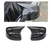 Door Wing Mirror Cover For CIVIC 2012 2013 2014 Car Rearview Side Mirror Cover Wing Cap Exterior Sticker Rear View Case Trim(Without Light Carbon)