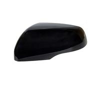Door Wing Mirror Cover For Edge 2015 2016 2017 2018 2019 2020 2021 With Light Hole Car Rear View Side Mirror Cover Left Right(Left Driver Black)