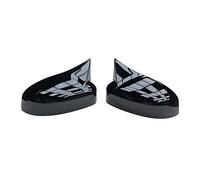 Door Wing Mirror Cover For Focus MK3 2012-2018 Rearview Side Mirror Cover Wing Cap Exterior Door Rear View Case Trim(1 pair black)