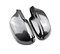 Door Wing Mirror Cover For For A3 8P For A4 For A5 B8 2008-2009 .5 2011-2016 ABS Material Carbon Mirror Cover Rearview Side Cap S Line(Carbon Look-B8.5)