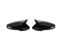 Door Wing Mirror Cover For Hyundai For Elantra For Veloster 2011-2017 Cover With Turn Signal Model Exterior Rearview Mirror Cover Trim(Bright black)