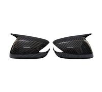 Door Wing Mirror Cover For Jazz For Fit GE6 GE9 2008 2009 2010 2011 2012 2013 Side Mirrors Cover(With Light Carbon)