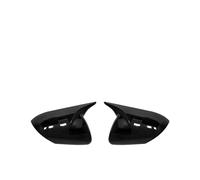 Door Wing Mirror Cover For Mazda 3 For Axela BL 2.0 2009 2010 2011 2012 2013 2Pcs Car External Rearview Mirror Cover Cap Shell Housing Wing Lid(Bright black)