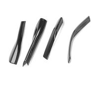 Door Wing Mirror Cover For Mustang 2015 2016 2017 2018 2019 2020 2021 2022 2023 2024 Rearview Mirror Base Decoration Cover(Black)