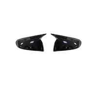 Door Wing Mirror Cover For Toyotaes For Highlander 2014-2020 Car Rearview Side Mirror Cover Wing Cap Carbon Fiber Look(Gloss Black)