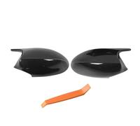 Door Wing Mirror Cover Rearview Mirror Glass Cover Cap Replacement ABS Paste Fit FOR BMW 1 3 Series E87 E81 E82 E90 E91 E92 E93(Carbon Fiber Pre-LCI)