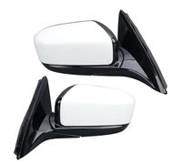 Door Wing Mirror For Accrod 2003 2004 2005 2006 2007 3 Pins Rearview Mirror Assembly Silvery Manual Folding Side Car Accessories Wing Mirror Assembly(1 pair white)