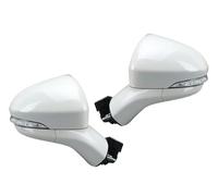 Door Wing Mirror For Fusion 2015 2016-2020 US Version Pearl White Memory Heated Blind Spot 12/14 Pins Door Mirror Assembly(1pc right 12pin)