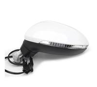 Door Wing Mirror For VW For Arteon For CC 2019 2020 Auto Left Right Side Power Heated Fold Turn Signal 8 9 13 Wires Mirror Assembly Side Door Wing Mirror(8 Wires White L)