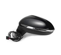 Door Wing Mirror For VW For Arteon For CC 2019 2020 Auto Left Right Side Power Heated Fold Turn Signal 8 9 13 Wires Mirror Assembly Side Door Wing Mirror(13 Wires Black L)