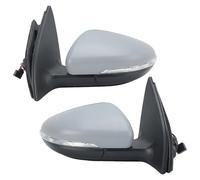 Door Wing Mirror For VW For Golf 6 MK6 2008 2009 2010-2013 Primer Manual Folding Side Mirror Car Accessories Pins Rearview Assembly(1 pair)