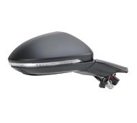 Door Wing Mirror For VW For Golf 7 For MK7 2012-2020 Black Power Folding Side Mirror Car Accessories 9 Pins Reaview Assembly Side Door Wing Mirror(1pc right Primer)