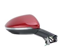 Door Wing Mirror For VW For Golf 7 For MK7 2012-2020 Black Power Folding Side Mirror Car Accessories 9 Pins Reaview Assembly Side Door Wing Mirror(1pc right Red)