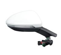 Door Wing Mirror For VW For Golf 7 For MK7 2012-2020 Black Power Folding Side Mirror Car Accessories 9 Pins Reaview Assembly Side Door Wing Mirror(1pc right White)