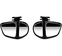 Door Wing Mirror Glass 360 Degree Rotatable Adjustable Car Blind Spot Mirror Wide Angle Reversing Rear View Parking(Left Right)