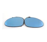 Door Wing Mirror Glass For BMW Series 1, 3 E90 E91 E92 E93 E87 E88 E46 2004 05 06 07 08 09 Car Wide Angle Heated 4 Pins Blue Mirror Glass replacement wing mirrors (Size : Right)