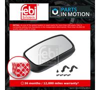 febi bilstein 49963 Main Rear View Mirror , 1 piece