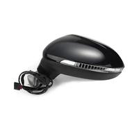 Door WIng Mirror Side For VW For Arteon For CC 2019 2020 Auto Left Right Side Power Heated Fold Turn Signal 8 9 13 Wires Mirror Assembly rearview mirror assembly(9 Wires Black L)