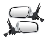 Door WIng Mirror Side For VW For Golf For MK4 1997-2007 Silver Gray Heated Manual Folding Wing Mirror 5 Pins Side Door Mirror Assembly rearview mirror assembly(1pair)