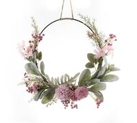 Door Wreath, 41cm Decor Wreath Artificial Flower Decoration Front Door decor for Spring Wedding Wreath Large Front Door Wall Hanging for Front Door &Outdoor