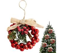 Door Wreath - Artificial Pine Green Wreath | Large Christmas Door Wreath | Festive Christmas Wreath Christmas Decorations with Bows | Christmas Wreaths for the Front Door | Christmas Door Wreath