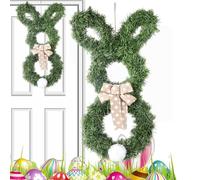 Door Wreath - Easter Wreaths for Front Door | Easter Bunny Wreath | Artificial Easter Wreath Garlands | Welcome Wreath Spring Door Wreaths | Door Decoration for Walls