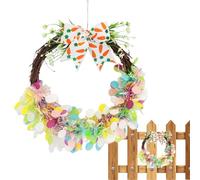 Door wreath for the front door, weather-resistant home decoration, Easter decoration for doors as door decoration, for outdoor porches, fireplaces, front doors, living room, fireplace, barns, gardens