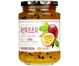 Dooraeone Traditional Korean Passion Fruit Tea 570g - Passion Fruit Tea Jar, Sweet Fruit Spread for Hot & Cold Drinks, Korean Tea
